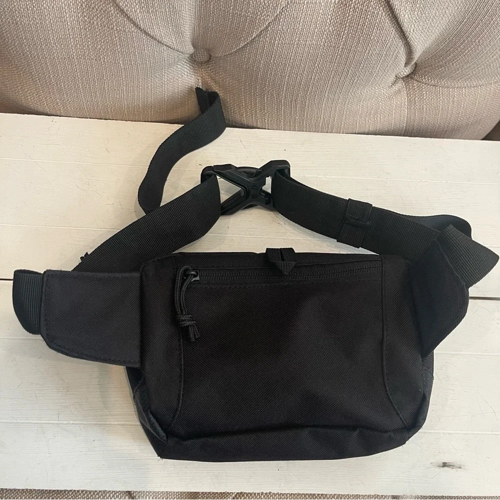 Outdoor Products Fanny Pack Black Waistpack Bag Carrier Hiking Walking